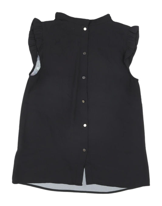 Womens UK Size UK 6 Oasis Black Tunic Blouse
