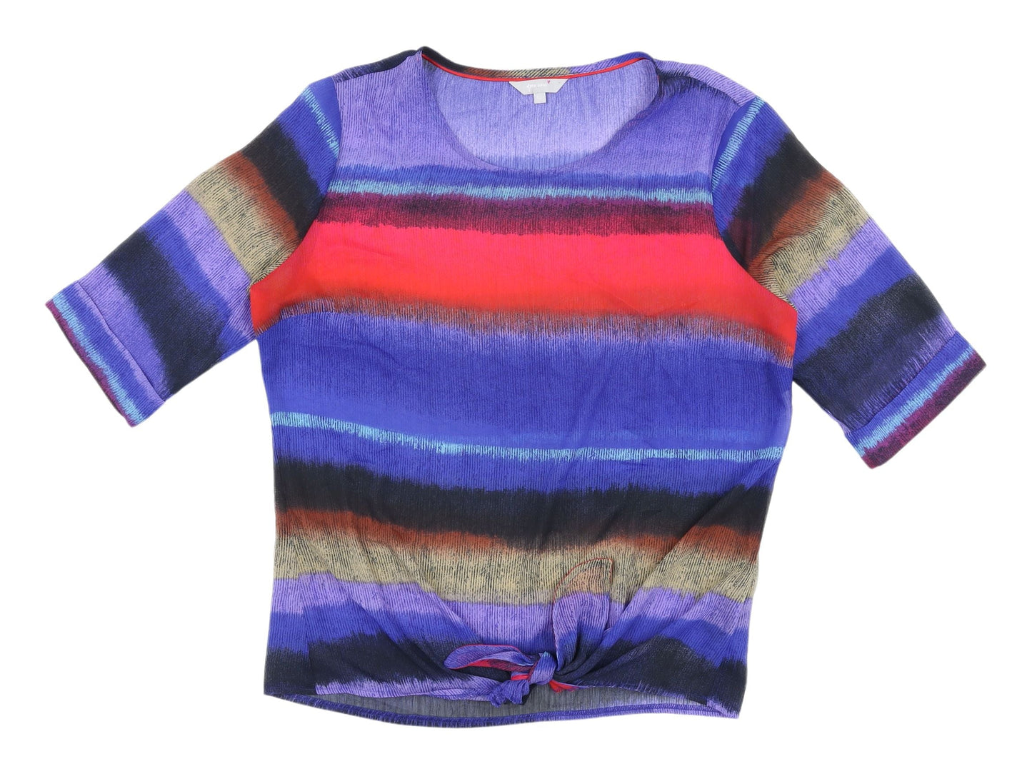 Womens UK Size 12 Marks and Spencer Multicoloured Basic Blouse