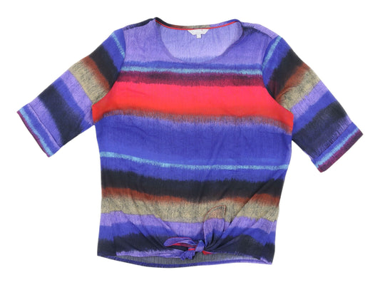 Womens UK Size 12 Marks and Spencer Multicoloured Basic Blouse