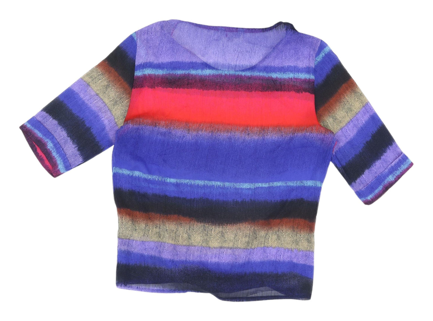 Womens UK Size 12 Marks and Spencer Multicoloured Basic Blouse