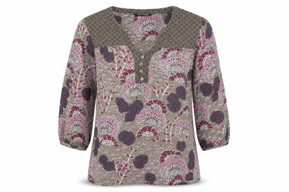 Womens UK Size 10 Debenhams Purple Tunic Blouse