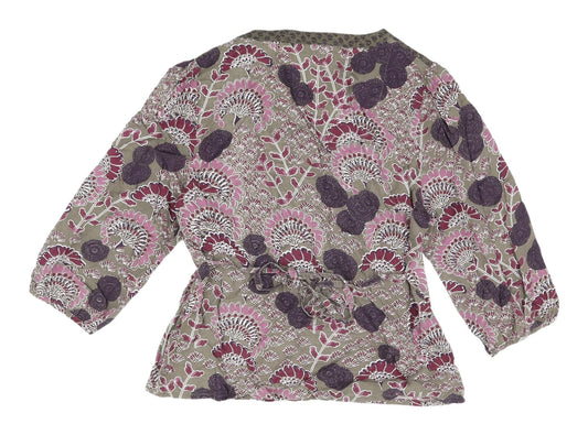 Womens UK Size 10 Debenhams Purple Tunic Blouse