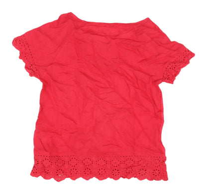 Womens UK Size 10 White Stuff Red  Blouse
