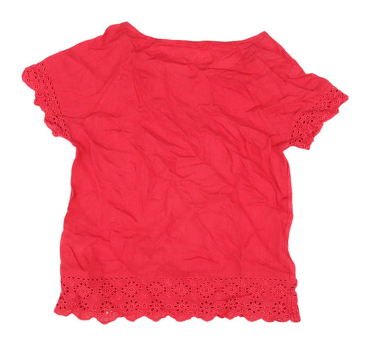 Womens UK Size 10 White Stuff Red  Blouse