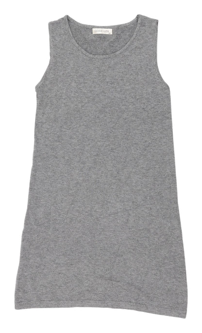Good Luck Women's Grey Shift Dress S/M