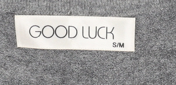 Good Luck Women's Grey Shift Dress S/M
