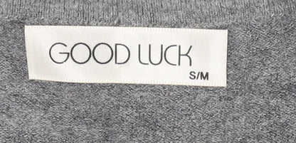 Good Luck Women's Grey Shift Dress S/M