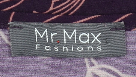 Womens UK Size 2XS Mr Max Purple Jersey Blouse