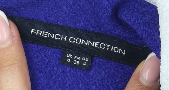 French Connection Blue Sleeveless Blouse UK 8 Women