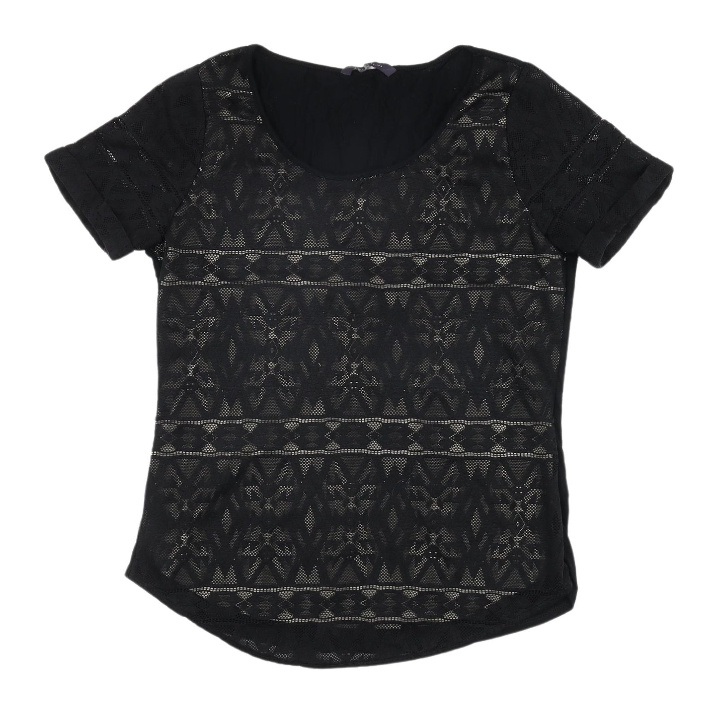 Womens UK Size 8 Marks and Spencer Black Jersey Blouse
