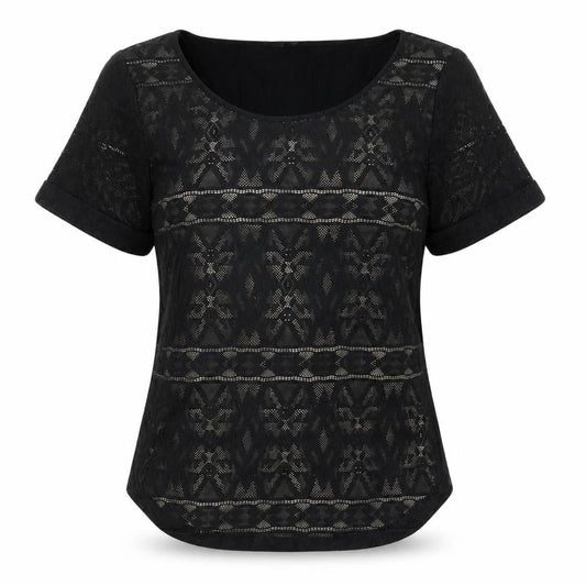 Womens UK Size 8 Marks and Spencer Black Jersey Blouse