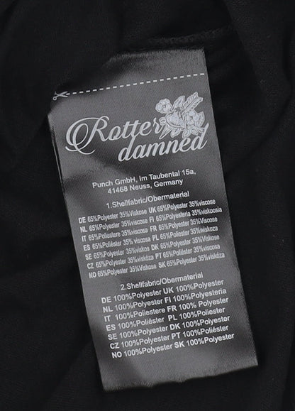 Rotter Damned Women's Black XS Lace Accent Blouse