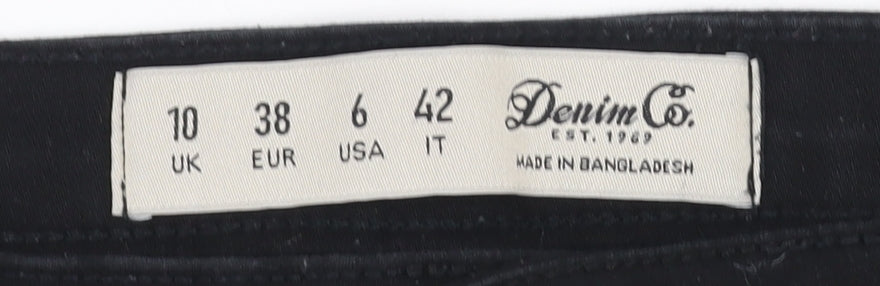 Denim Co Women's Black Skinny Jeans Size 10 UK