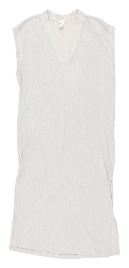 H&M Women’s Grey Sleeveless Dress XS Casual