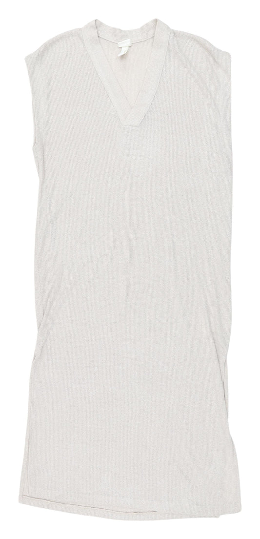 H&M Women’s Grey Sleeveless Dress XS Casual