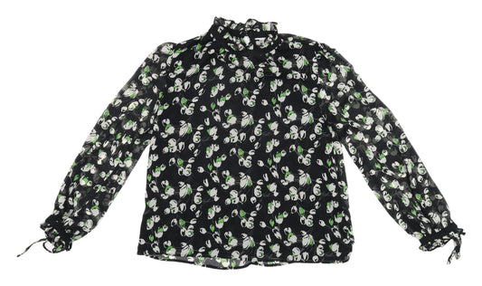 Womens UK Size 12 Topshop Multicoloured Basic Blouse