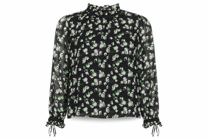 Womens UK Size 12 Topshop Multicoloured Basic Blouse