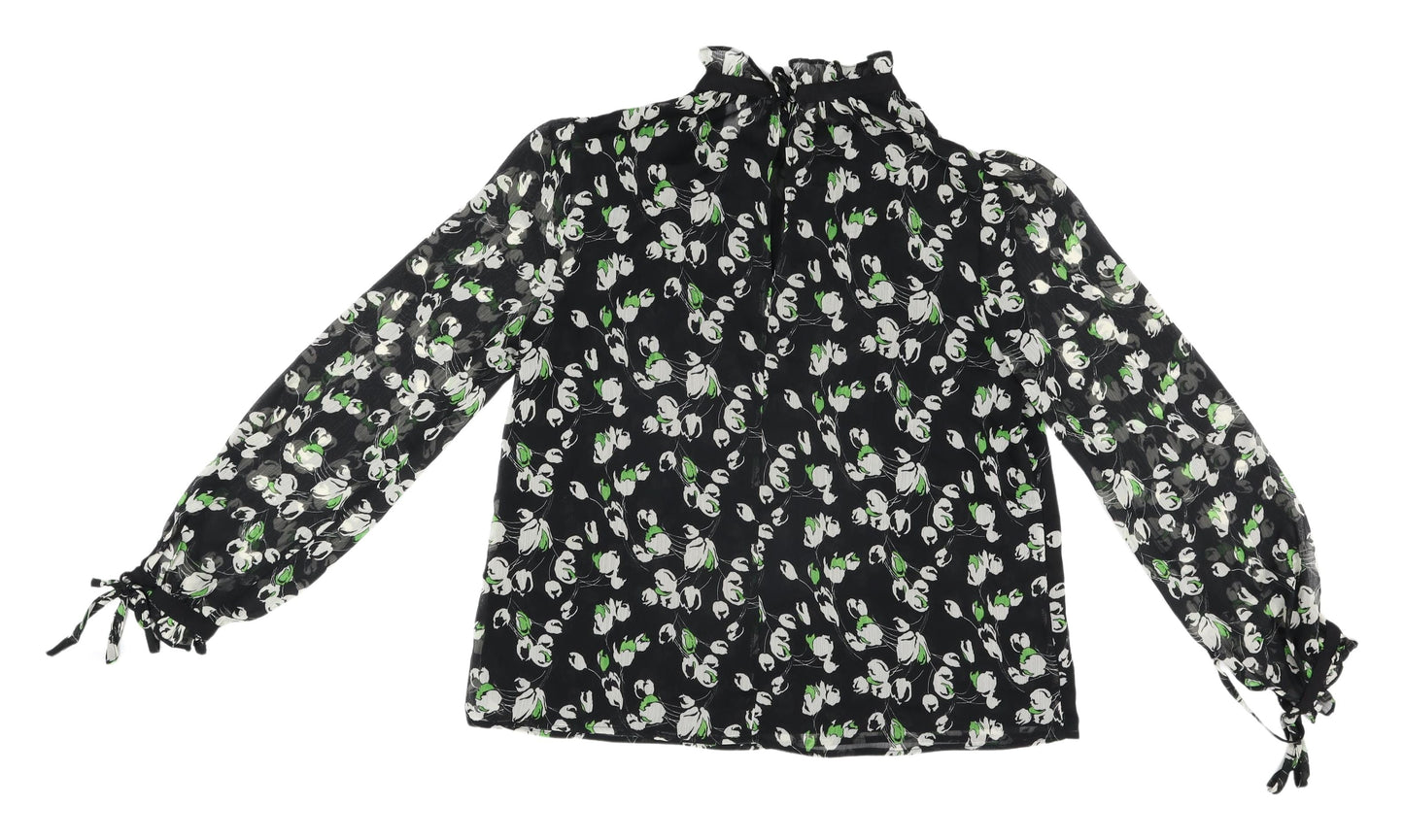 Womens UK Size 12 Topshop Multicoloured Basic Blouse