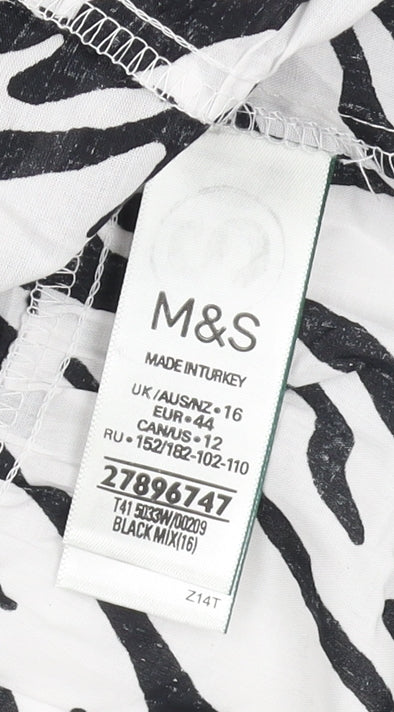 Womens UK Size 16 Marks and Spencer Multicoloured Basic Tank