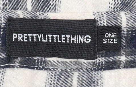 Womens UK Size One Size PRETTYLITTLETHING Black  Button-Up