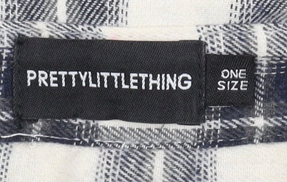 Womens UK Size One Size PRETTYLITTLETHING Black  Button-Up