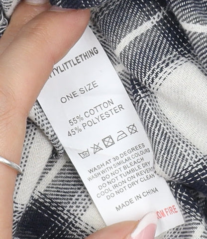 Womens UK Size One Size PRETTYLITTLETHING Black  Button-Up