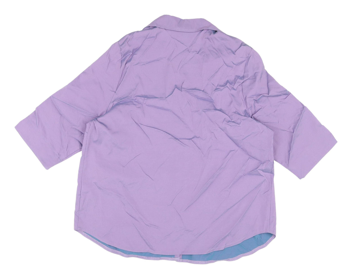 Womens UK Size 18 essence Purple Basic Button-Up