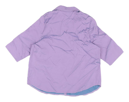 Womens UK Size 18 essence Purple Basic Button-Up