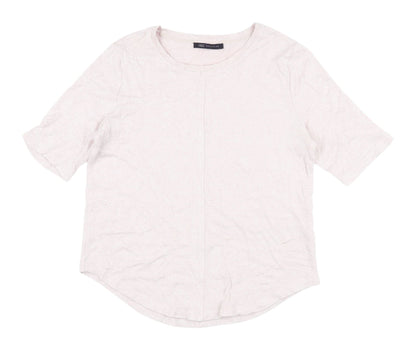 Womens UK Size 8 Marks and Spencer Pink Basic T-Shirt