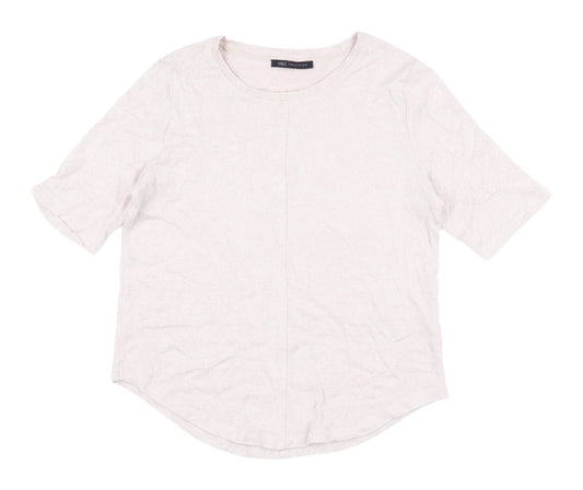 Womens UK Size 8 Marks and Spencer Pink Basic T-Shirt