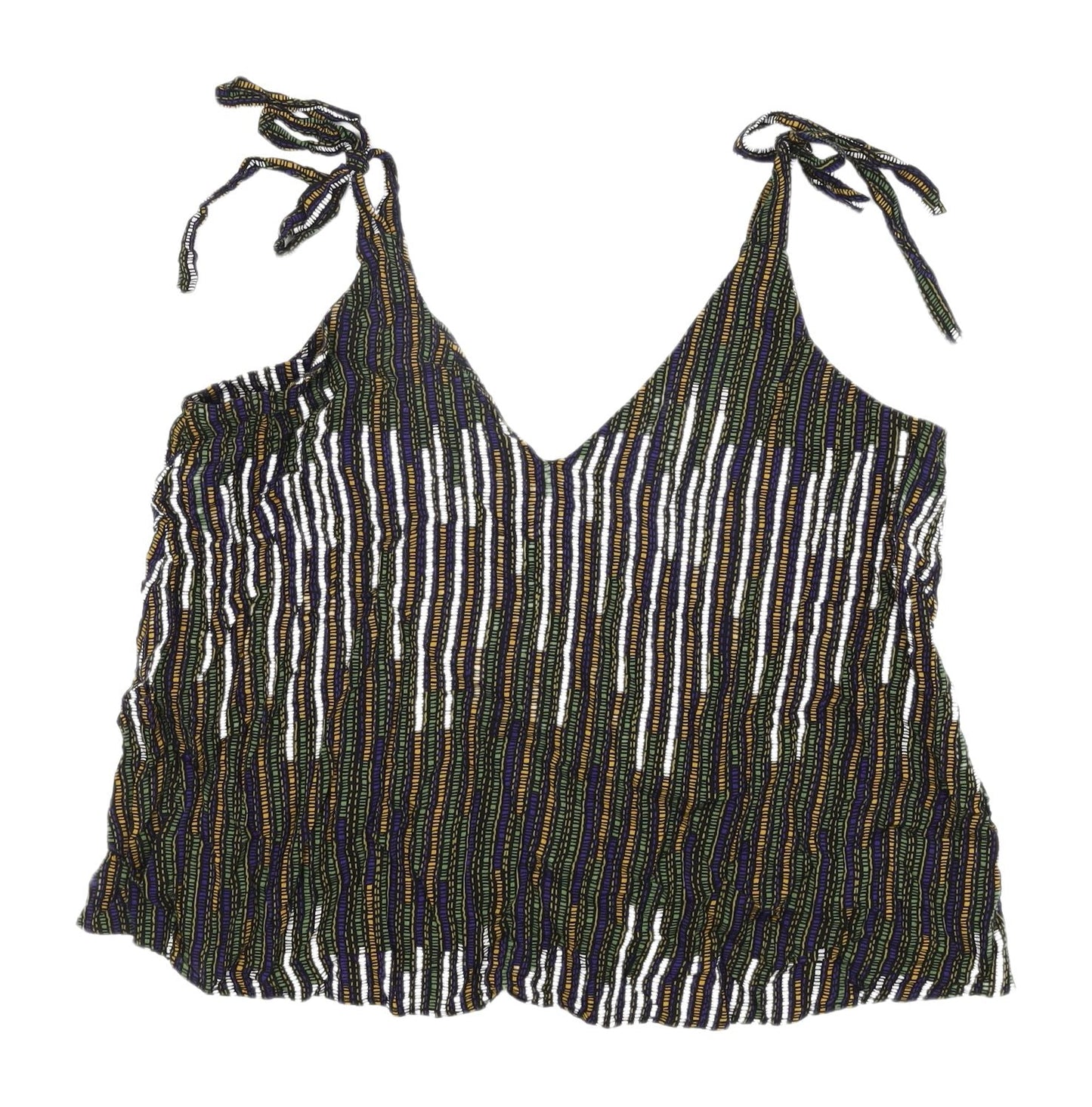 Womens UK Size 10 H&M Multicoloured Camisole Tank