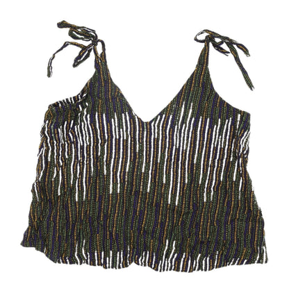 Womens UK Size 10 H&M Multicoloured Camisole Tank