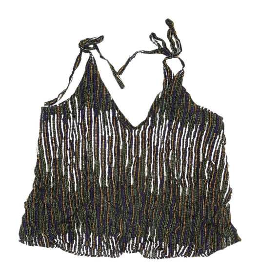 Womens UK Size 10 H&M Multicoloured Camisole Tank