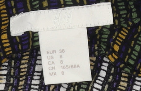 Womens UK Size 10 H&M Multicoloured Camisole Tank