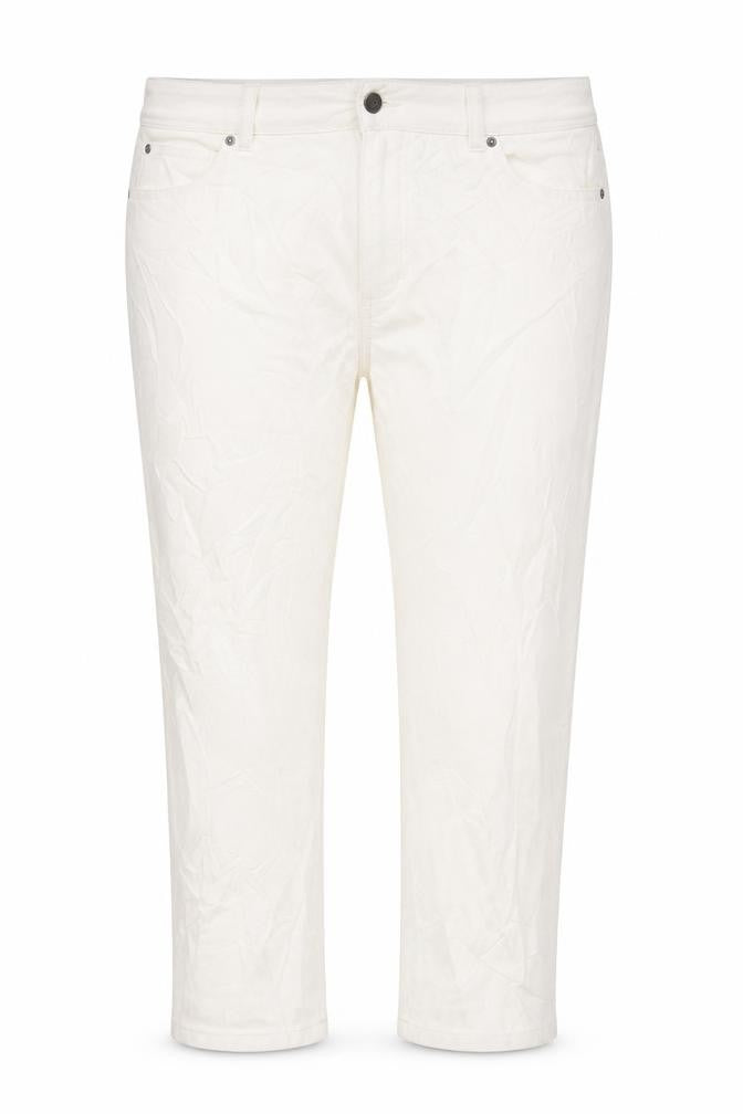 Womens UK Size 24 Marks and Spencer   White Trousers