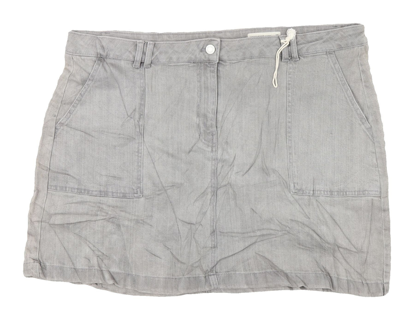 Marks and Spencer Women's Grey Skirt Size 20