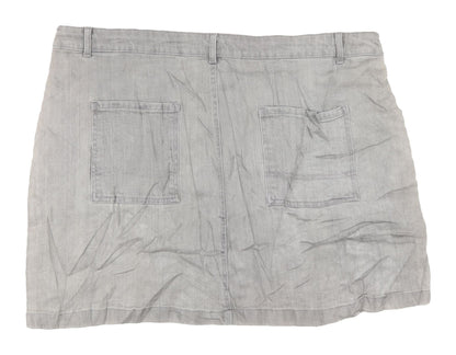 Marks and Spencer Women's Grey Skirt Size 20