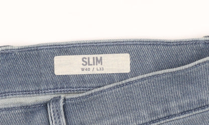 Marks and Spencer Men's Blue Slim Jeans L