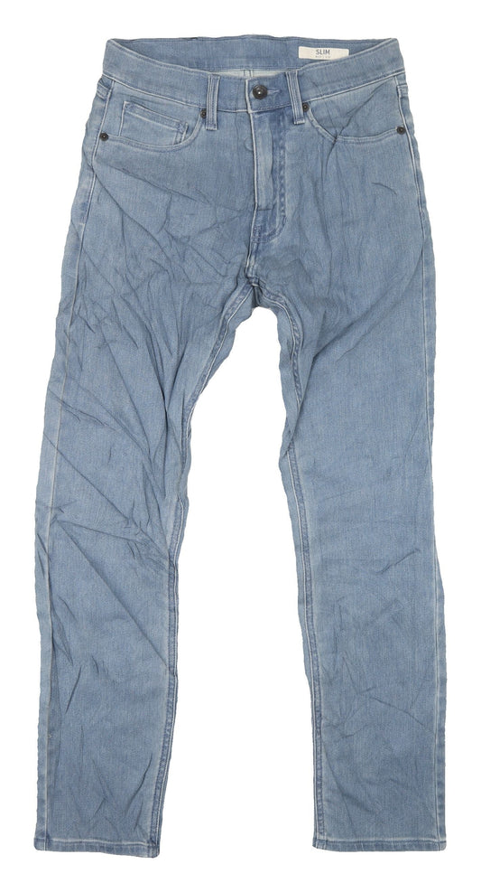 Marks and Spencer Men's Blue Slim Denim Jeans XS