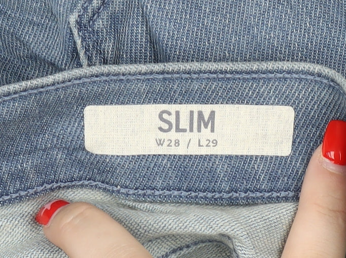 Marks and Spencer Men's Blue Slim Denim Jeans XS