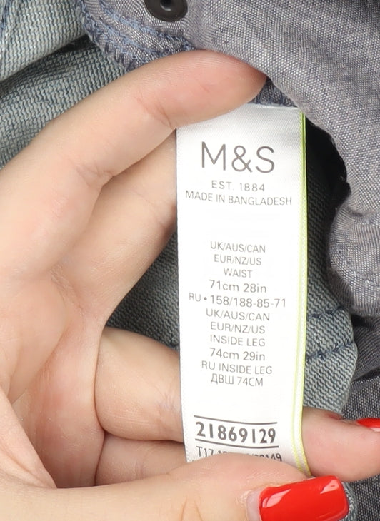 Marks and Spencer Men's Blue Slim Denim Jeans XS