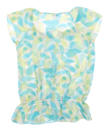 M&Co Women's Multicoloured Floral Blouse Size 14