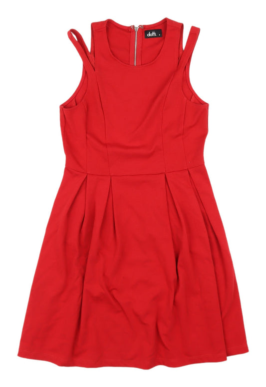 Dotti Women's Red Sleeveless Dress Size 8
