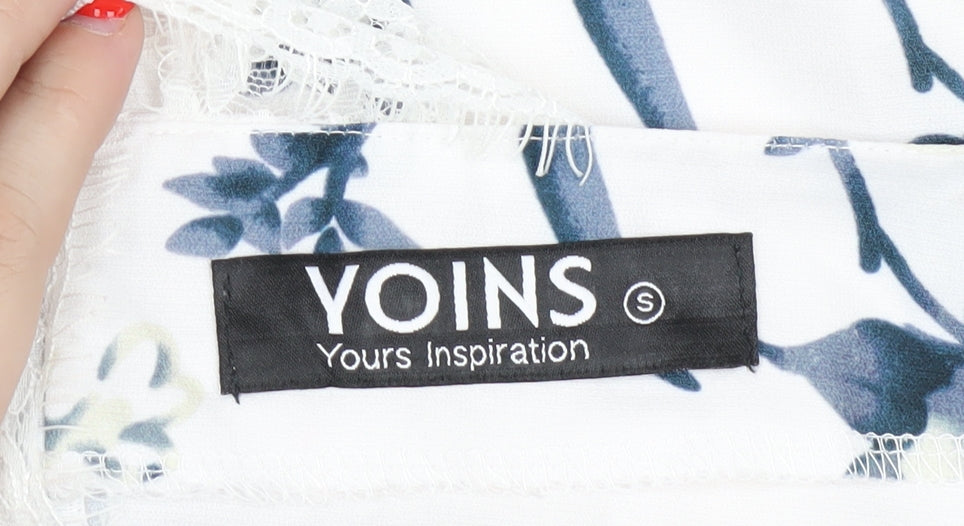 Womens UK Size S Yoins White Camisole Tank