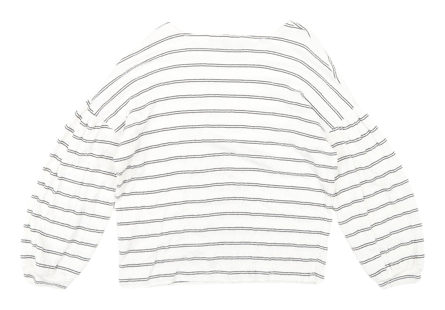 Womens UK Size XS French Connection White Cropped Blouse