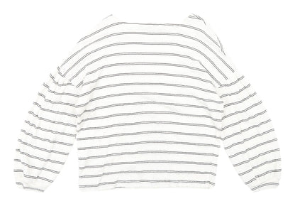 Womens UK Size XS French Connection White Cropped Blouse