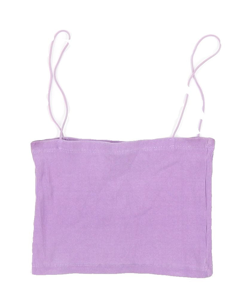 Womens UK Size S Zara Purple Cropped Tank
