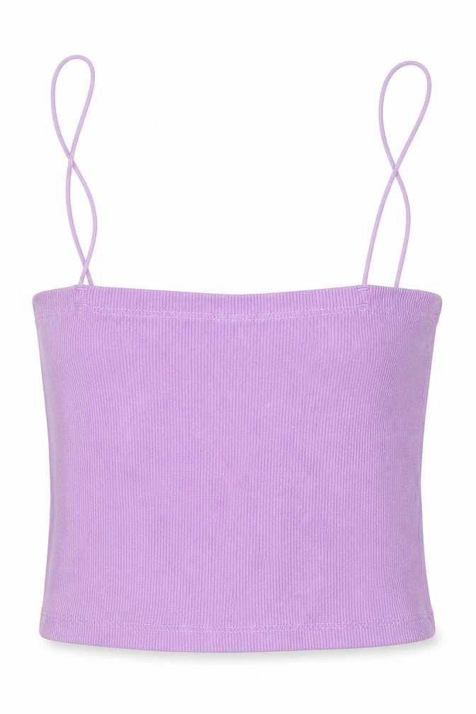 Womens UK Size S Zara Purple Cropped Tank