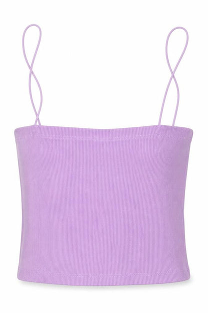 Womens UK Size S Zara Purple Cropped Tank
