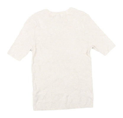 Marks and Spencer Women's Beige M Basic T-Shirt